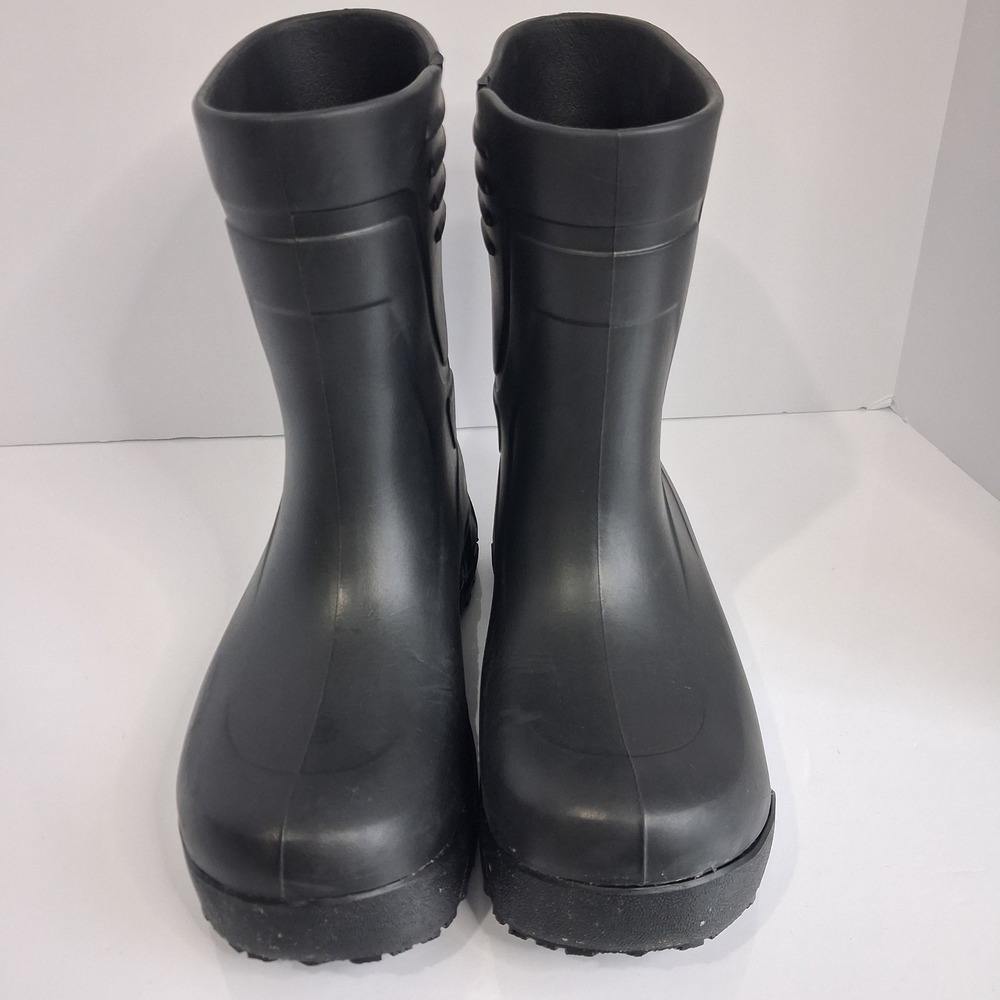 ACE‎ Work Boots Black Rubber Waterproof Slip Resistant Utility Boots W8 M6
